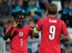 Inggris Hancurkan Kroasia 7-0, Saka dan Kane Borong Dua Gol