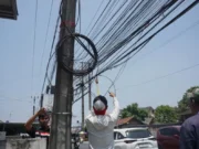 Jartatel Bersihkan Kabel Optik Semrawut Tanpa Gunakan APBD