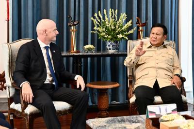 Prabowo dan Infantino Sepakat Perkuat Sepak Bola Indonesia
