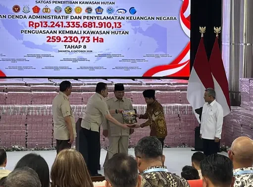 Presiden Prabowo Ungkap Rp 52 Triliun Diselamatkan dari Penertiban Kawasan Hutan