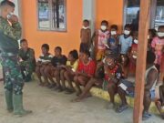Kepedulian Satgas TMMD : Edukasi Masyarakat tentang Pentingnya Masker Untuk Mencegah ISPA