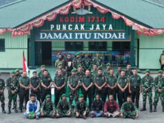 Kodim 1714/Puncak Jaya Gelar Syukuran Kenaikan Pangkat Bintara dan Tamtama