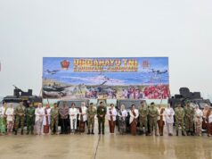 Upacara HUT ke-81 TNI di Timika Berlangsung Khidmat