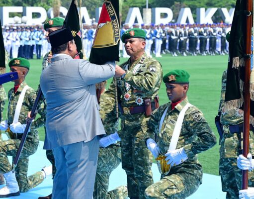 Perkuat Pertahanan Negara, Presiden Prabowo Resmikan 204 Satuan Baru TNI Tiga Matra