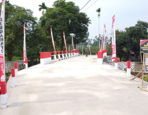 Kodim 1710/Mimika Rampungkan 10 Titik Jembatan Beton Garuda Merah Putih di Kabupaten Mimika