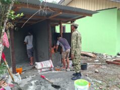 Wadansatgas TMMD ke-130 Tinjau Pembangunan MCK, Pastikan Pembangunan Berjalan Sesuai Rencana