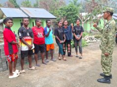 Satgas TMMD Ke-130 Kenalkan Peluang Jadi Prajurit TNI AD kepada Pemuda Yamboi Gunung