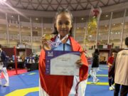 Atlet Taekwondo Indonesia Meraih Medali Emas Kategori Cadet U47 Putri di Doha, Qatar