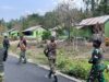 Langkah Ceria Satgas TMMD ke-130 Menuju Sasaran, Disambut Hangat Warga Kampung Yamboi