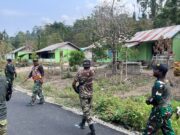 Langkah Ceria Satgas TMMD ke-130 Menuju Sasaran, Disambut Hangat Warga Kampung Yamboi