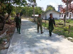 Tinjau Hasil Pekerjaan Jalan, Dansatgas TMMD Ke-130 Pastikan Kualitas Sesuai Harapan Dan Rencana