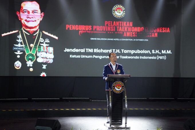 Ketum PBTI Jenderal TNI Richard Tampubolon Lantik Ketua Pengprov Taekwondo Indonesia Sulawesi Selatan Periode 2026–2030