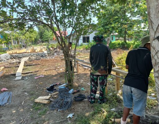 Progres Capai 55 Persen, Satgas TMMD Ke-130 Lanjutkan Pembangunan Jembatan Di Yamboi Gunung