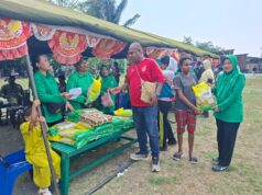 Gelar Bazar Murah, Satgas TMMD Ke-130 Bantu Warga Yamboi Gunung Dapatkan Kebutuhan Terjangkau