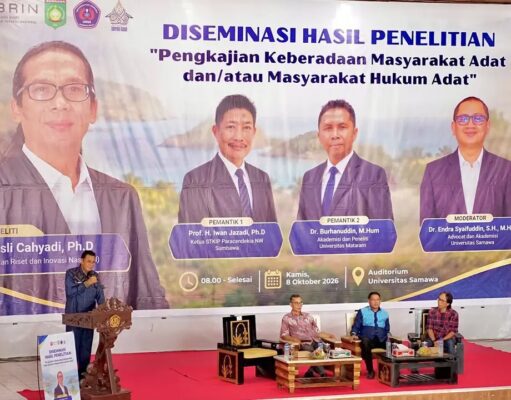 Kajian BRIN tentang Masyarakat Adat Didiseminasikan, Bupati Dorong Jadi Dasar Kebijakan